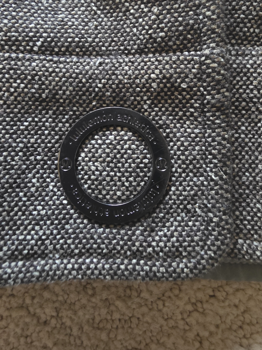 🌟 VINTAGE lululemon Audrey Tweed Bomber Jacket - Brown - Size 8 (EUC - Picture 3 of 8
